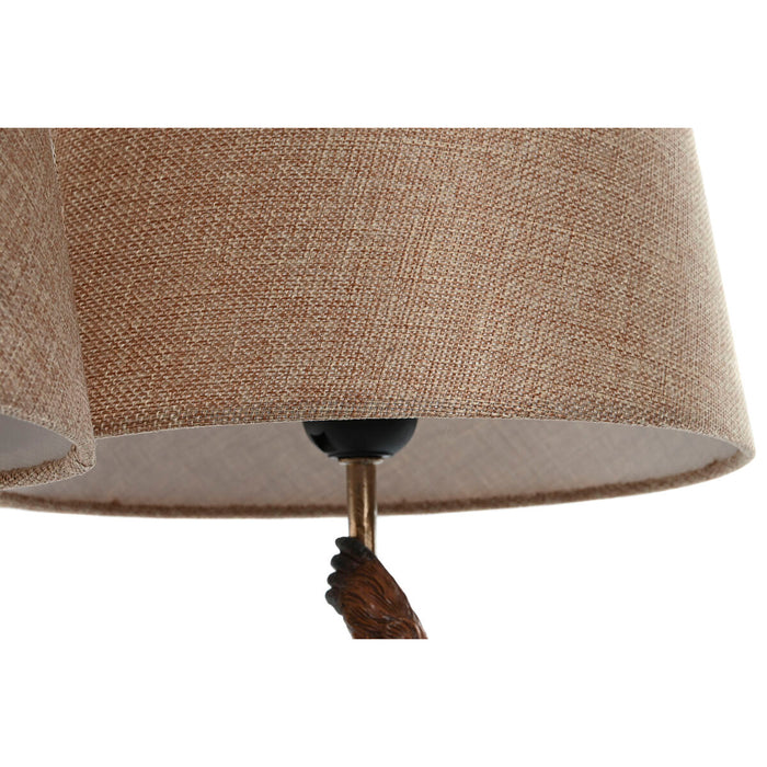 Lampă de masă Home ESPRIT Maro Metal Rășină 50 W 220 V 26 x 26 x 53,5 cm (2 Unități)