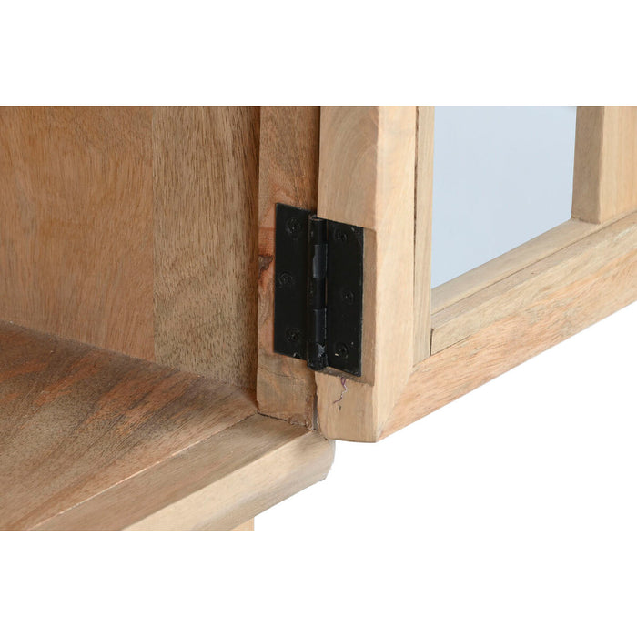 Mobilă TV Home ESPRIT Natural Geam Lemn de mango 135 x 35 x 52 cm