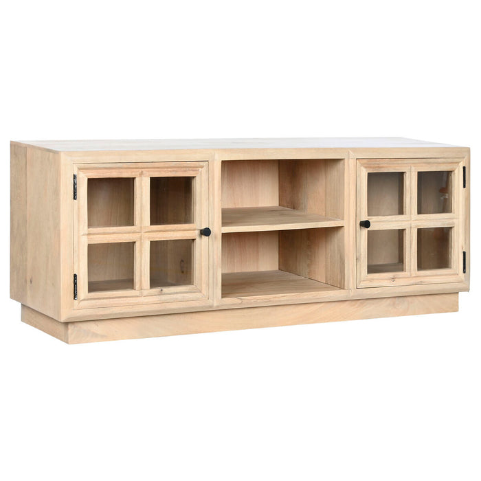 Mobilă TV Home ESPRIT Natural Geam Lemn de mango 135 x 35 x 52 cm