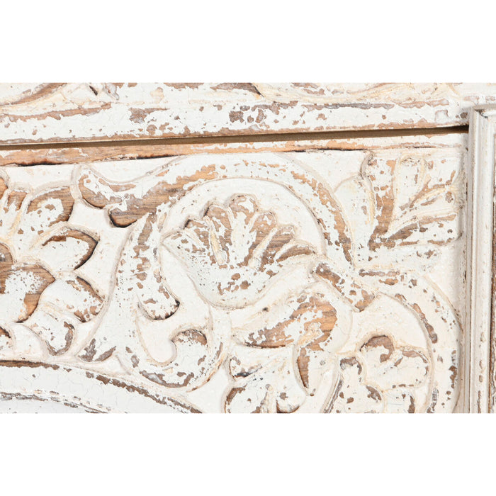 Servantă Home ESPRIT Alb Geam Lemn de mango 204 x 43 x 101 cm