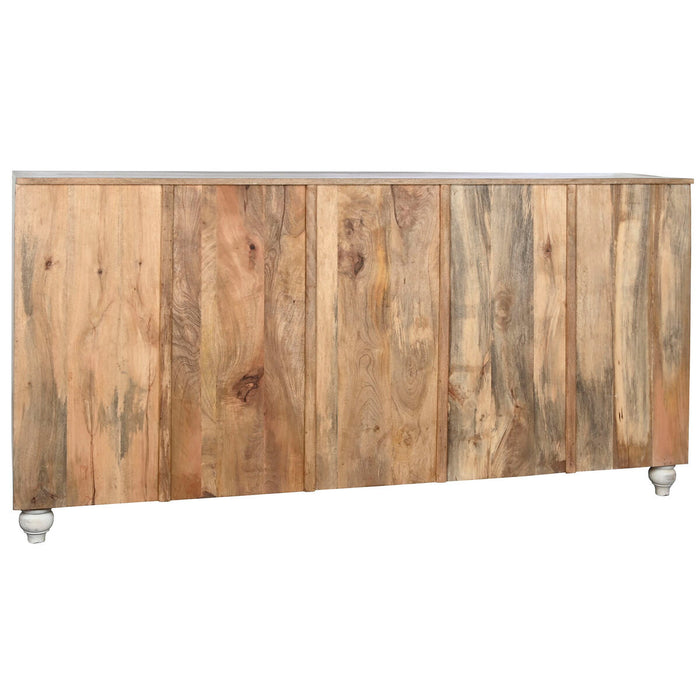 Servantă Home ESPRIT Alb Geam Lemn de mango 204 x 43 x 101 cm