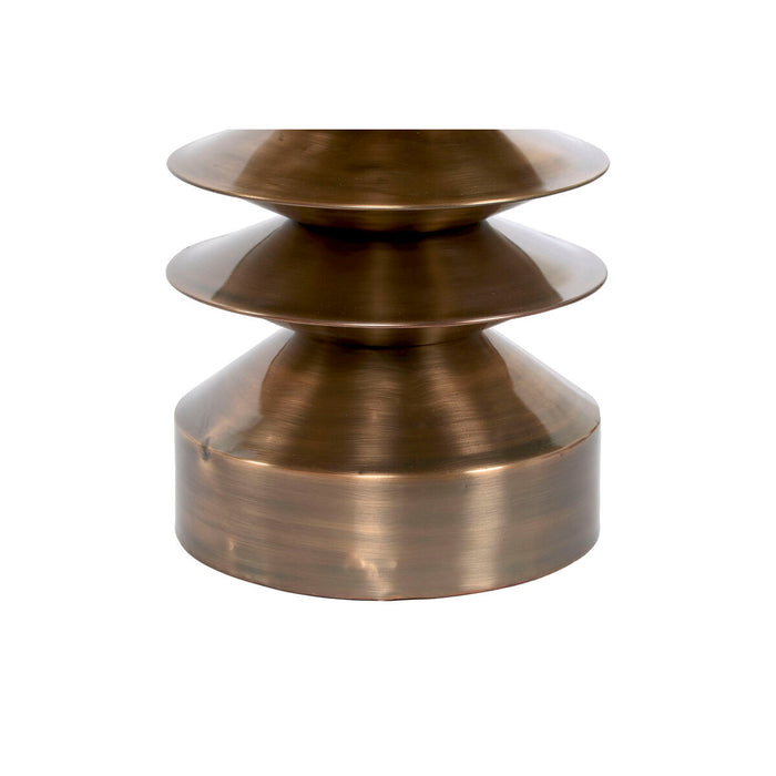 Măsuță Laterală Home ESPRIT Alb Auriu* Marmură Fier 46 x 46 x 54 cm