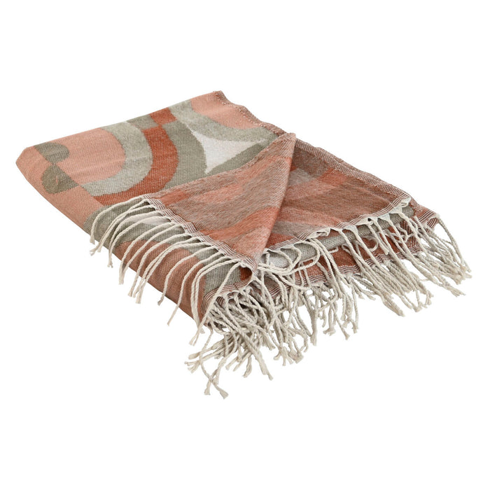 Pătură Home ESPRIT Roz Acrilic 130 x 170 cm