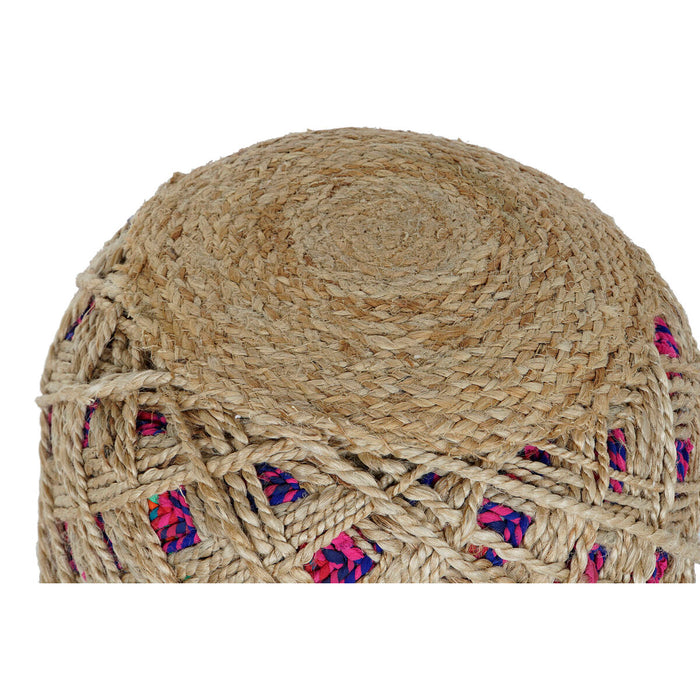 Suport pentru Picioare Home ESPRIT Maro Multicolor Iută 40 x 40 x 45 cm