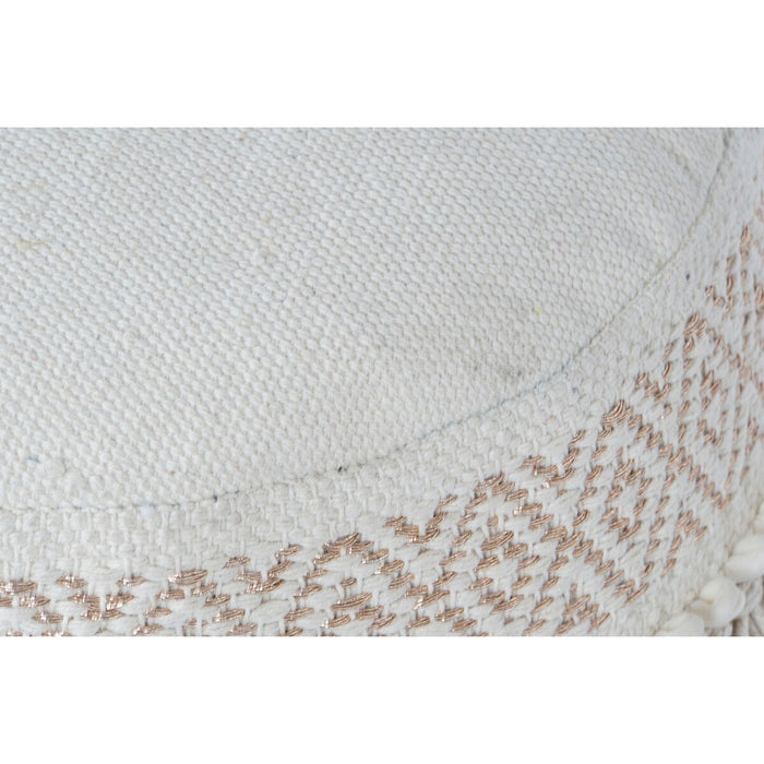 Suport pentru Picioare Home ESPRIT Alb Franjuri 40 x 40 x 45 cm