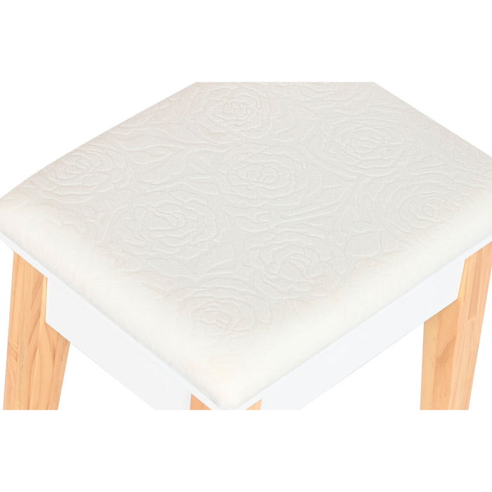 Dispozitiv de redare muzică Home ESPRIT Alb Natural Lemn MDF 80 x 40 x 127 cm