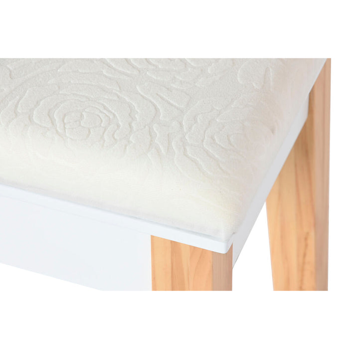 Dispozitiv de redare muzică Home ESPRIT Alb Natural Lemn MDF 80 x 40 x 127 cm