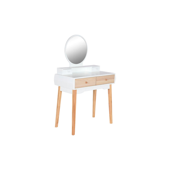 Dispozitiv de redare muzică Home ESPRIT Alb Natural Lemn MDF 80 x 40 x 127 cm