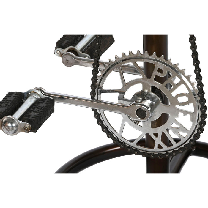 Taburet Home ESPRIT Maro Negru Argintiu Fier 41 x 42 x 74 cm