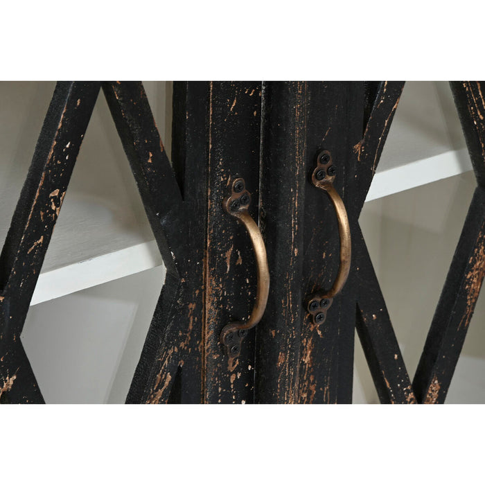 Servantă Home ESPRIT Negru Lemn Geam 170 x 40 x 100 cm