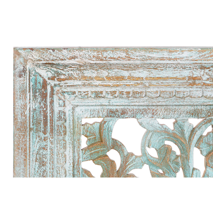 Decorațiune de Perete Home ESPRIT Turquoise 85 x 6 x 120 cm