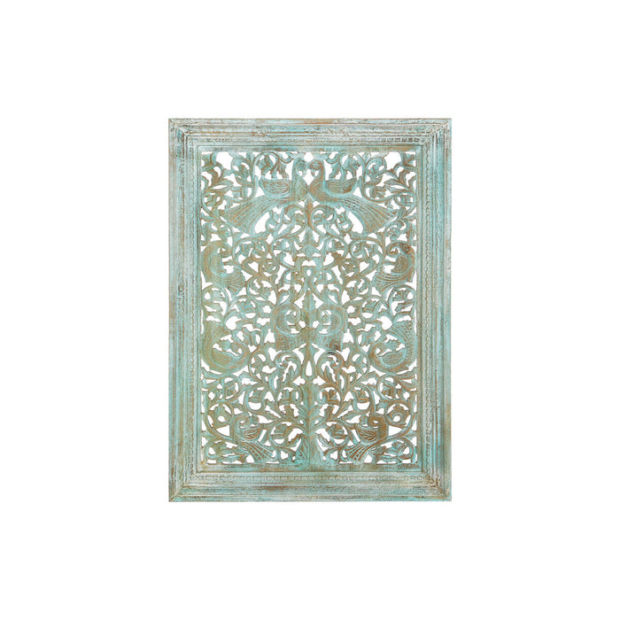 Decorațiune de Perete Home ESPRIT Turquoise 85 x 6 x 120 cm