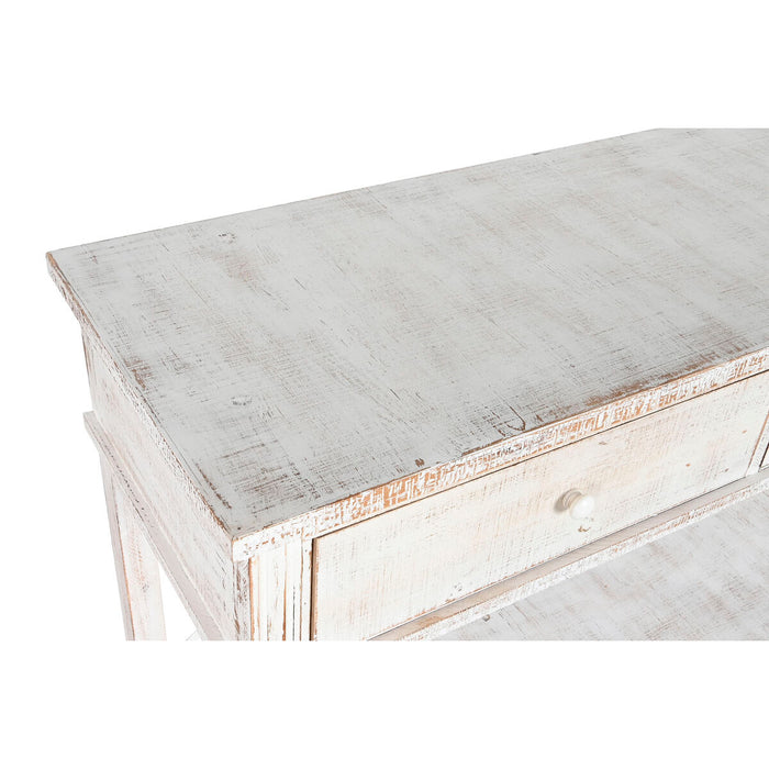 Console Home ESPRIT Alb Maro Negru Metal Brad 181 x 45 x 86 cm
