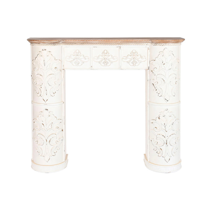 Partea din față a șemineului Home ESPRIT Brad Lemn MDF 128 x 28 x 114 cm