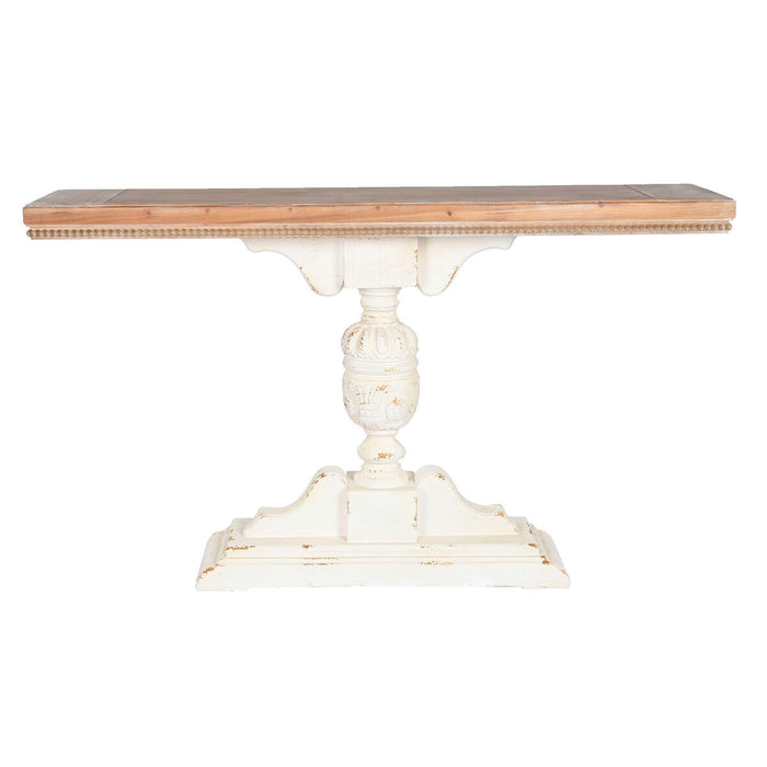 Console Home ESPRIT Alb Brad 140 x 36 x 84,5 cm