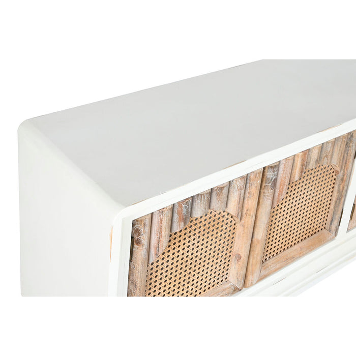 Mobilă TV Home ESPRIT Alb Natural Brad Lemn MDF 156 x 40 x 64 cm