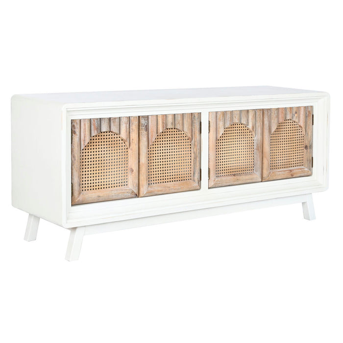 Mobilă TV Home ESPRIT Alb Natural Brad Lemn MDF 156 x 40 x 64 cm