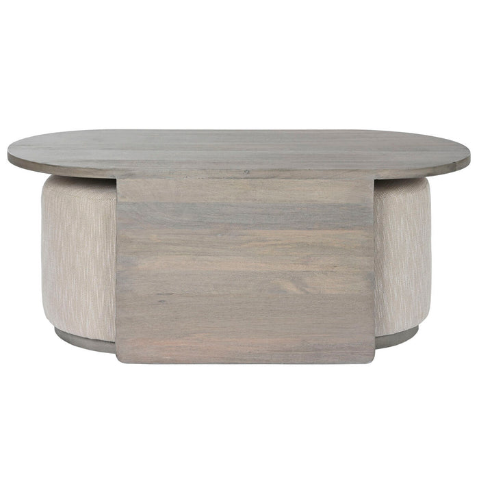 Masa de Cafea Home ESPRIT Poliester Lemn de mango 117 x 56 x 48 cm