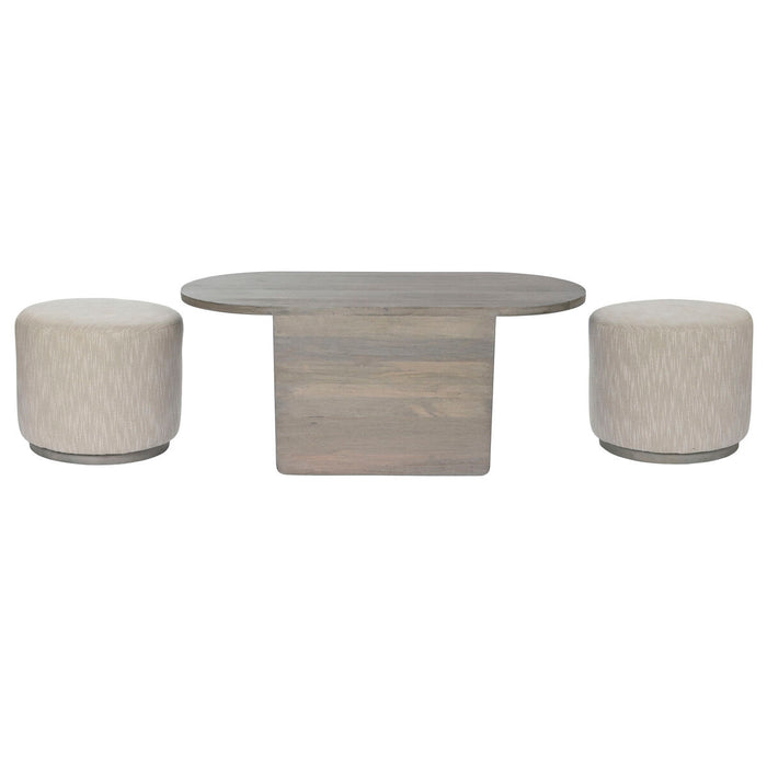 Masa de Cafea Home ESPRIT Poliester Lemn de mango 117 x 56 x 48 cm