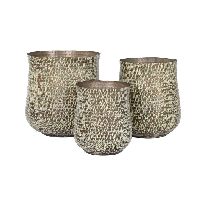 Set de jardiniere Home ESPRIT Verde Aluminiu 44 x 44 x 46 cm