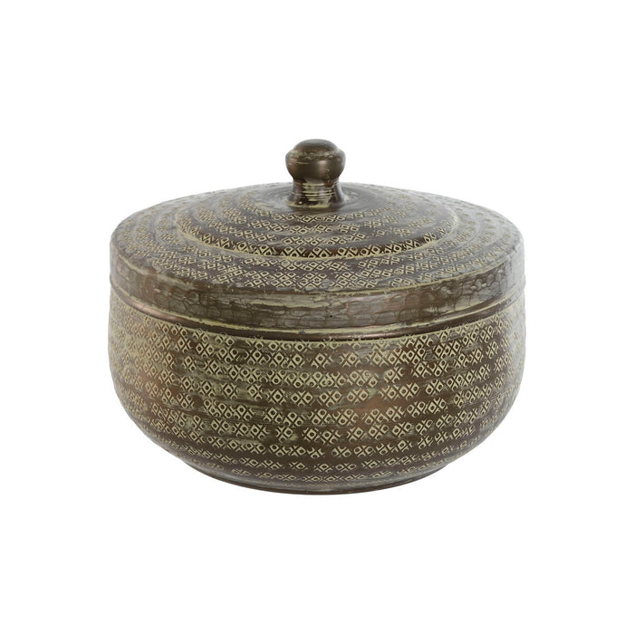 Cutie Decorativă Home ESPRIT Verde Aluminiu 27 x 27 x 22 cm