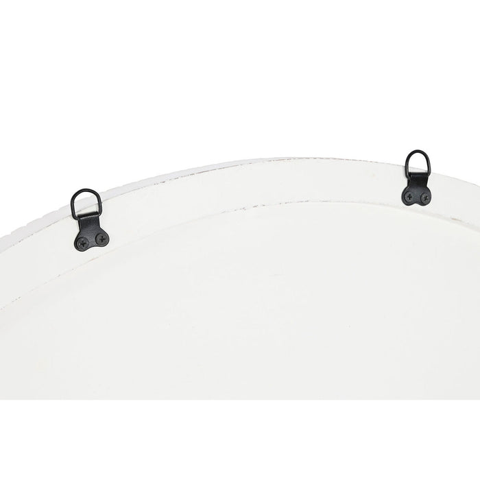 Oglindă de perete Home ESPRIT Alb Lemn MDF Indian murat 90 x 3,4 x 90 cm