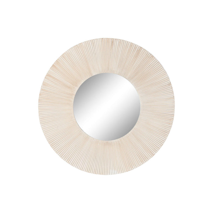 Oglindă de perete Home ESPRIT Alb Lemn MDF Indian murat 90 x 3,4 x 90 cm
