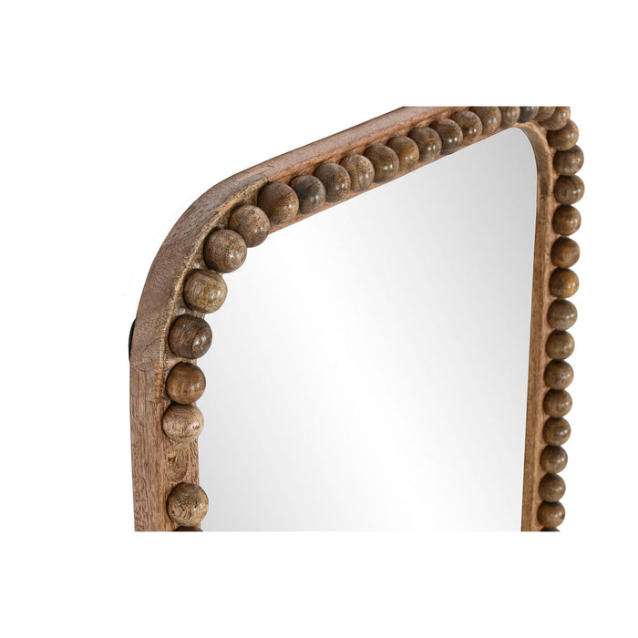 Oglindă de perete Home ESPRIT Natural Lemn de mango Mingi 51 x 3,5 x 91 cm