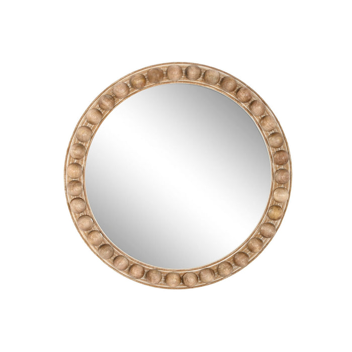 Oglindă de perete Home ESPRIT Maro Natural Lemn de mango Lemn MDF Mingi 54,5 x 4,5 x 54,5 cm