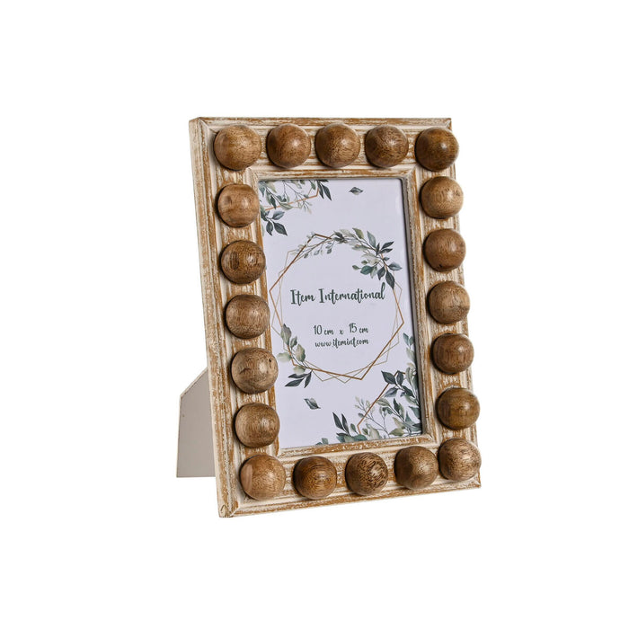 Ramă Foto Home ESPRIT Alb Maro Geam Lemn de mango 16 x 3 x 20,6 cm (12 Unități)