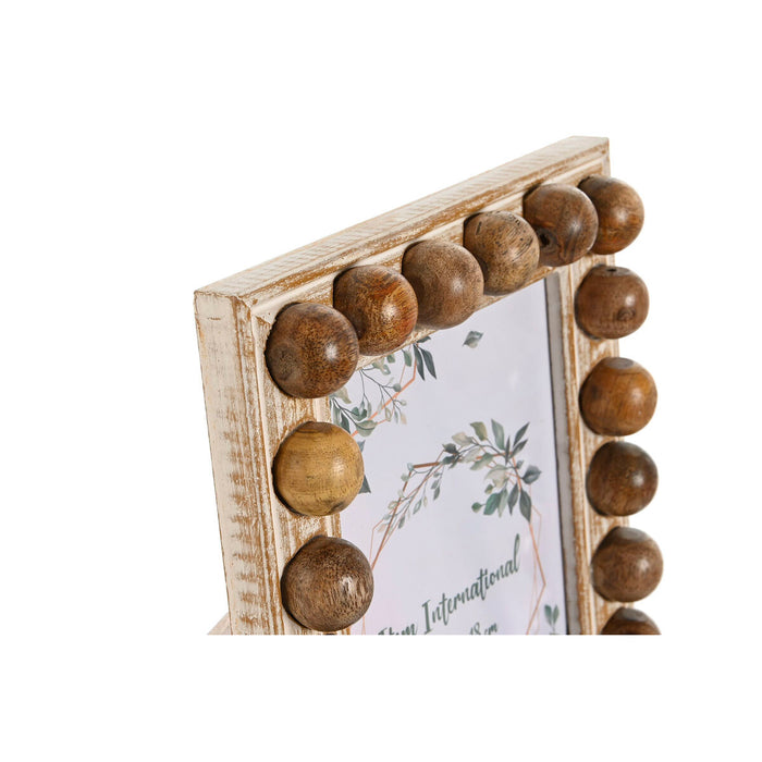Ramă Foto Home ESPRIT Maro Natural Geam Lemn de mango 18 x 2,5 x 23,2 cm (12 Unități)