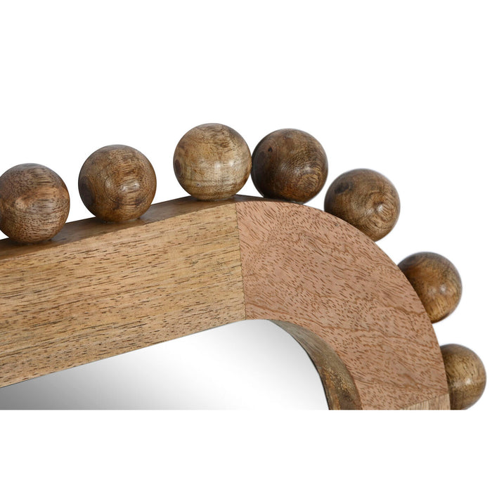 Oglindă de perete Home ESPRIT Natural Lemn de mango Mingi 60 x 2,5 x 90 cm