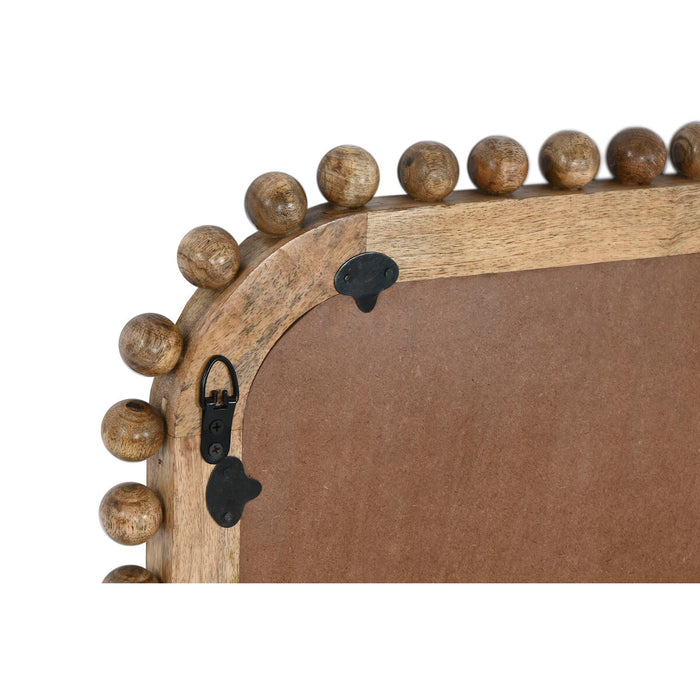 Oglindă de perete Home ESPRIT Natural Lemn de mango Mingi 60 x 2,5 x 90 cm