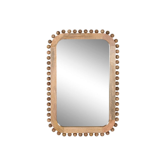 Oglindă de perete Home ESPRIT Natural Lemn de mango Mingi 60 x 2,5 x 90 cm