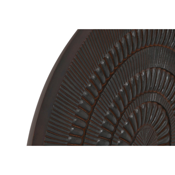 Decorațiune de Perete Home ESPRIT Negru Mandala 60 x 2,5 x 60 cm