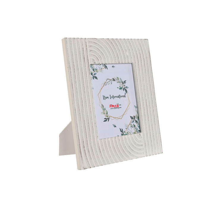 Ramă Foto Home ESPRIT Alb Geam Lemn MDF Indian 26,5 x 1,5 x 32 cm
