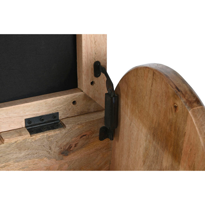 Banchetă Home ESPRIT Alb Natural Maro Deschis Lemn de mango 100 x 36 x 57 cm