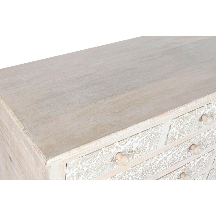 Comodă Home ESPRIT Alb Natural Lemn de mango Lemn MDF 145 x 41 x 75 cm