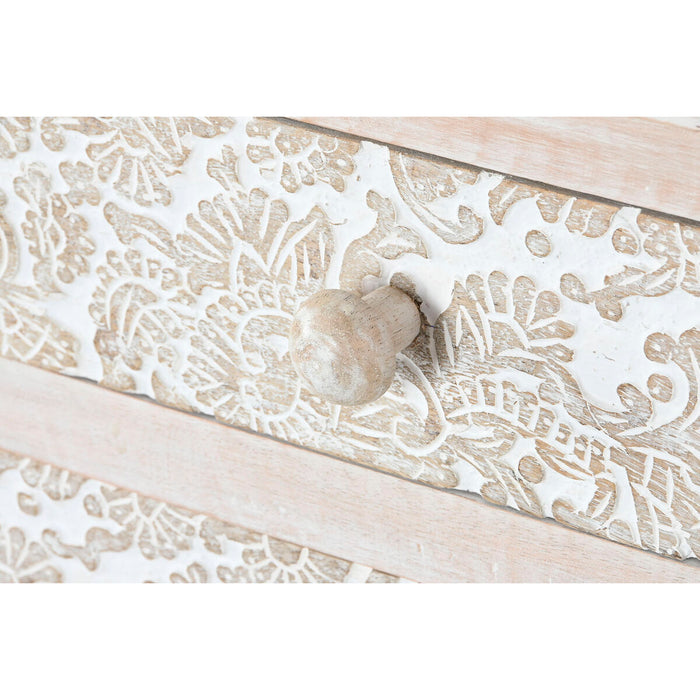 Comodă Home ESPRIT Alb Natural Lemn de mango Lemn MDF 145 x 41 x 75 cm
