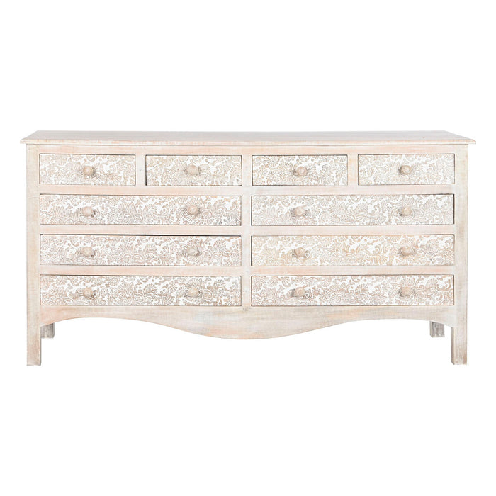 Comodă Home ESPRIT Alb Natural Lemn de mango Lemn MDF 145 x 41 x 75 cm