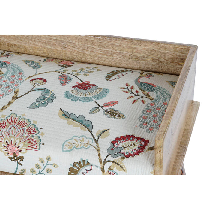 Banchetă Home ESPRIT Multicolor Natural Lemn de mango 114 x 41 x 53 cm