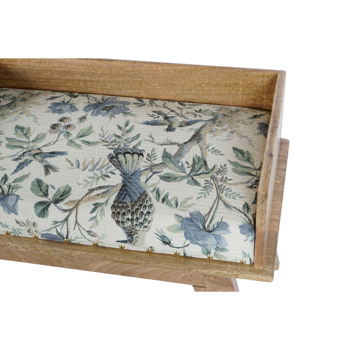 Banchetă Home ESPRIT Multicolor Natural Lemn de mango 114 x 41 x 53 cm