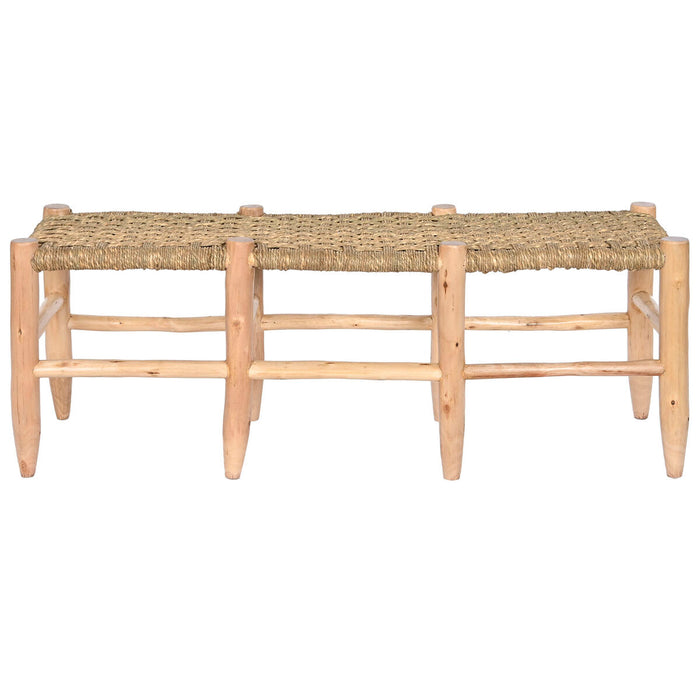 Banchetă Home ESPRIT Natural Iută Lemn 120 x 35 x 45 cm