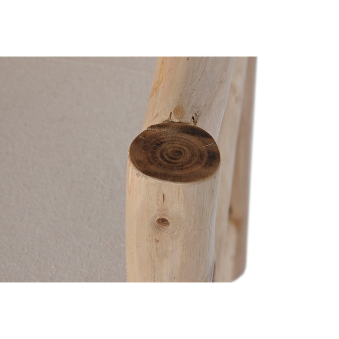 Fotoliu Home ESPRIT Alb Bej Natural Bumbac 61 x 50 x 90 cm