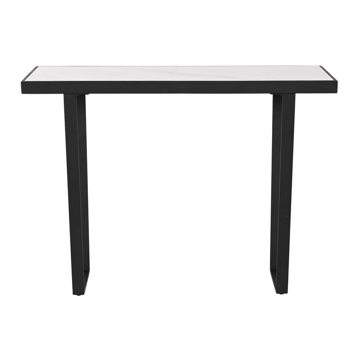 Console Home ESPRIT Alb Negru Metal 100 x 35 x 75 cm