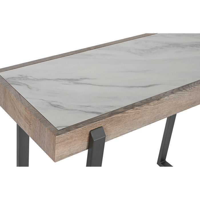 Console Home ESPRIT Alb Maro Gri Metal 100 x 39 x 75 cm