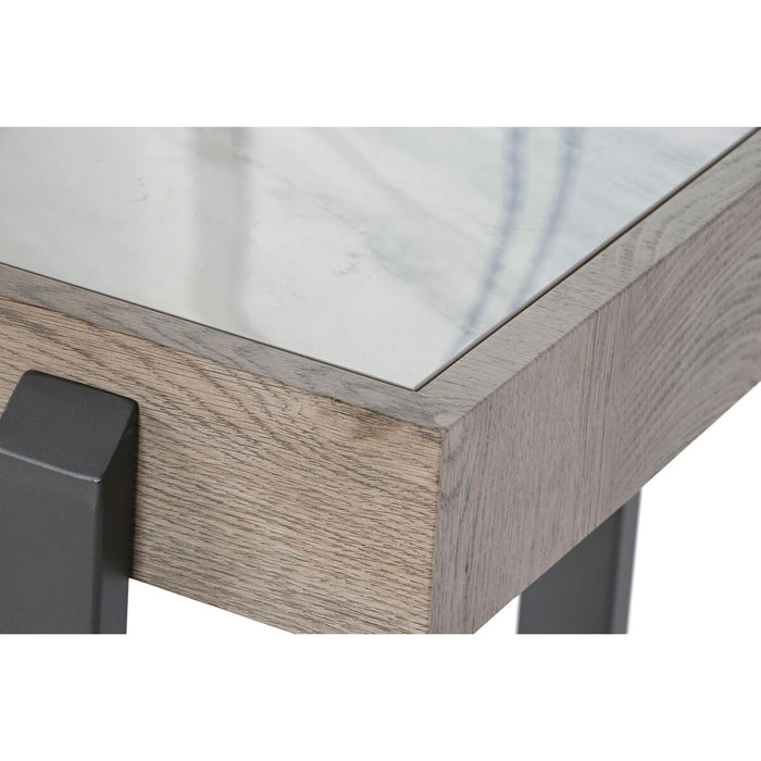 Console Home ESPRIT Alb Maro Gri Metal 100 x 39 x 75 cm