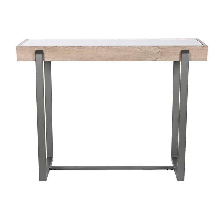 Console Home ESPRIT Alb Maro Gri Metal 100 x 39 x 75 cm