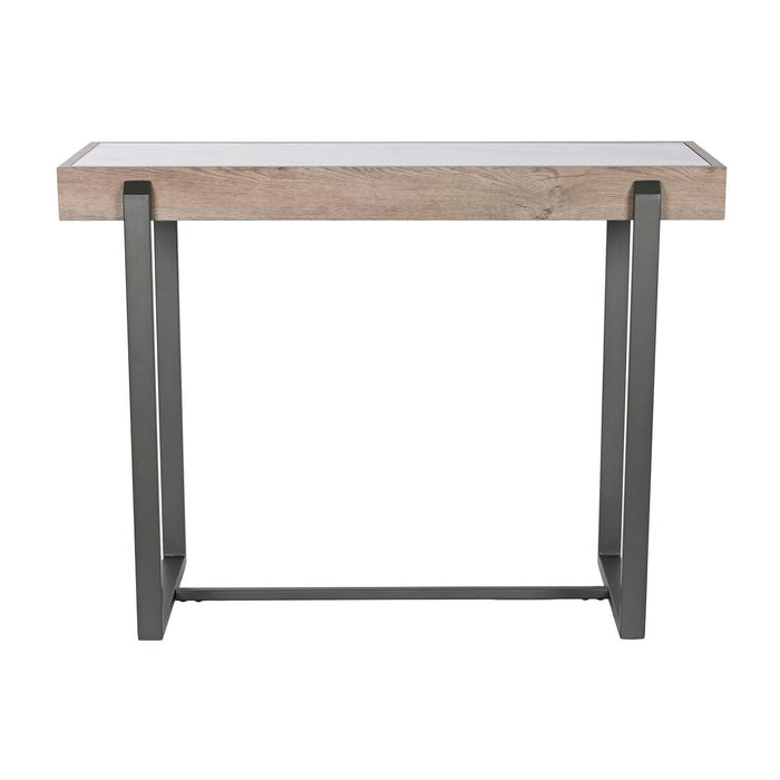 Console Home ESPRIT Alb Maro Gri Metal 100 x 39 x 75 cm