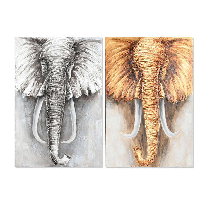 Tablou Home ESPRIT Colonial 80 x 3 x 120 cm (2 Unități)